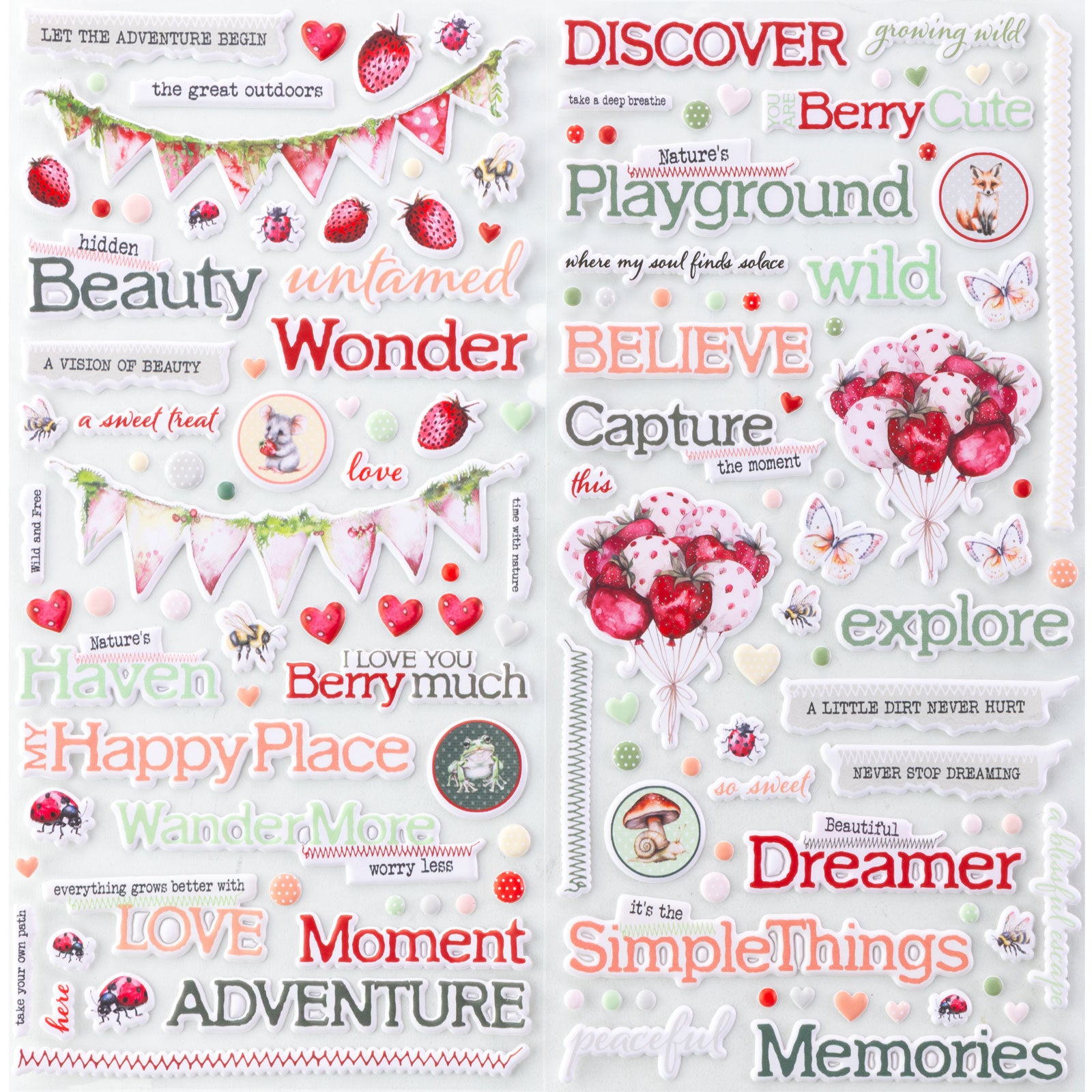 49 & Market Nature's Haven Puffy Stickers